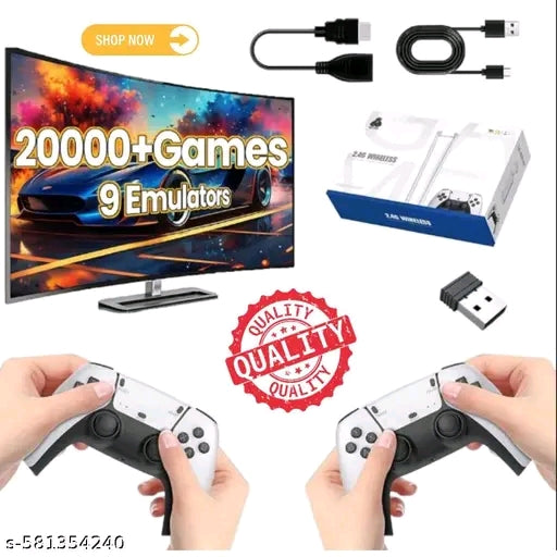 M15 PS5 Wireless Video Game Console, 4K HD Game Stick for TV, Retro Gaming System