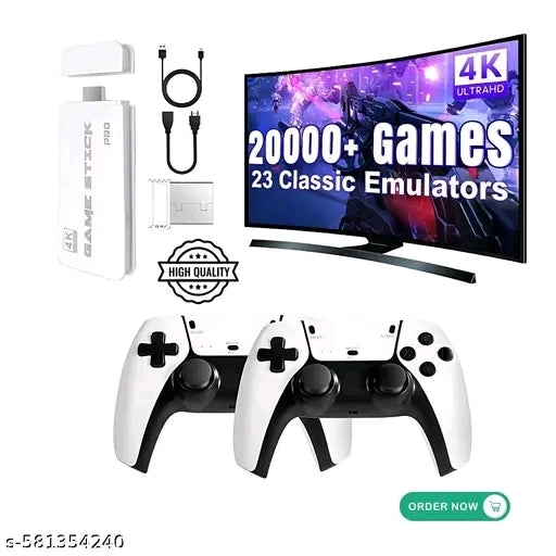 M15 PS5 Wireless Video Game Console, 4K HD Game Stick for TV, Retro Gaming System